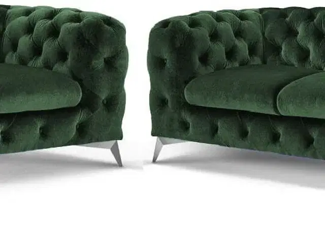 Royal sofasæt 2+3 pers. grøn velour